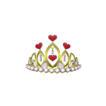 Ruby and Gold True Hearts Tiara