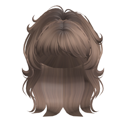 Messy Fluffy High Ponytail in Milk Tea Roblox item