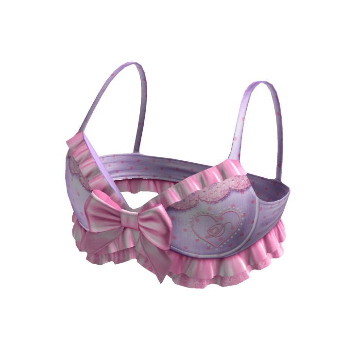 Polka Dot Swimsuit Ruffle Top Purple Pink