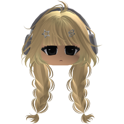 Cute emo y2k hair fluffy blonde