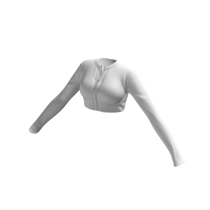 Crop Sweater White Baddie Knitted Soft Warm Y2K thumbnail