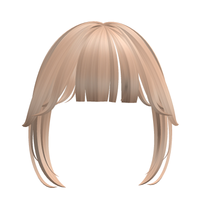 Anime Straigt Y2K Bangs - Blonde Roblox item