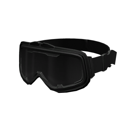 Black Techwear Goggles (Lowered)