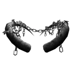 Chained Dark Silver Horns