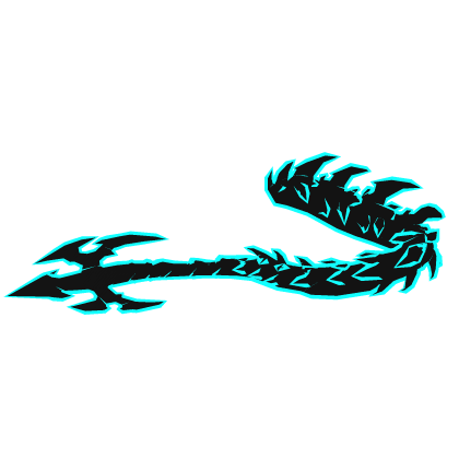 Cartoony Blue Void Dragon Tail