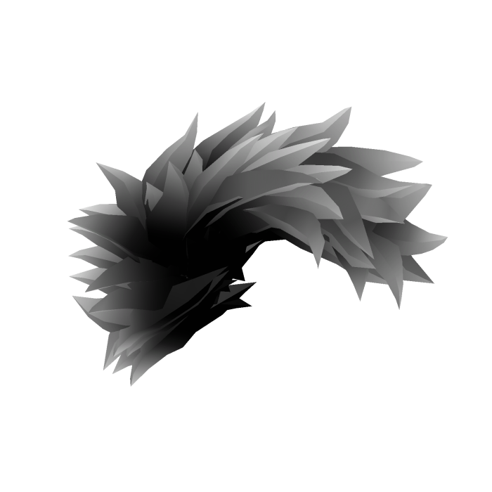Furry Fluffyhawk | Black-White Gradient