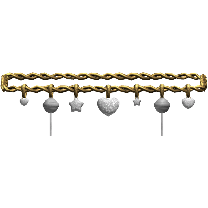 Gold & White Candy Belt