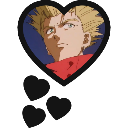Vash The Stampede Thinking Hearts Trigun