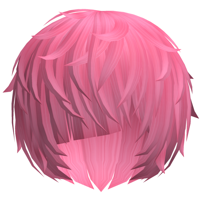 ^,…,^ neon pink messy vkei anime emo moe hair 
