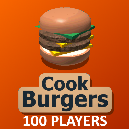 Cook Burgers, but with 100 players official Roblox game thumbnail