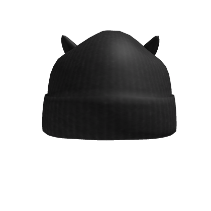 Black Horned Beanie