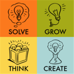 Solve, Grow, Think, Create.