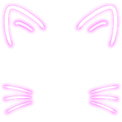 Cute Glowing Pink Cat Ears [EMISSIVE]
