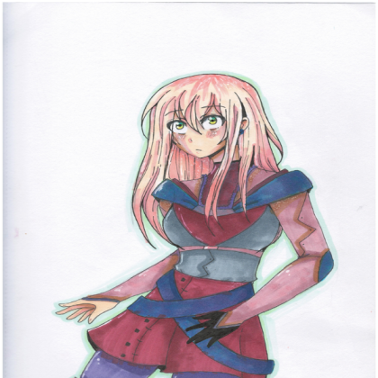 My Anime Girl Drawing Roblox decal