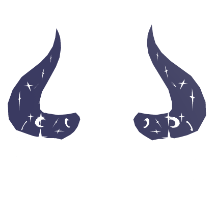 Void Black Cosmic Horns Neon Roblox item
