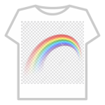 rainbow with fake transparent background