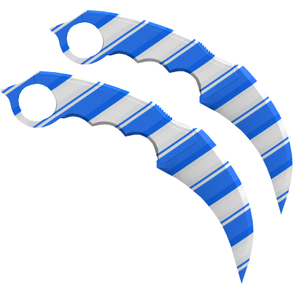 [FREE] Dual Karambits: Blue Candy Cane thumbnail