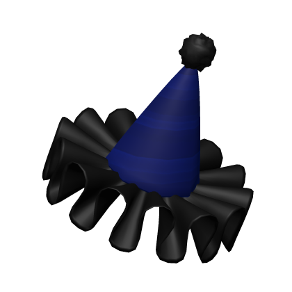 Royal Blue Dark Clown Party Hat Roblox item