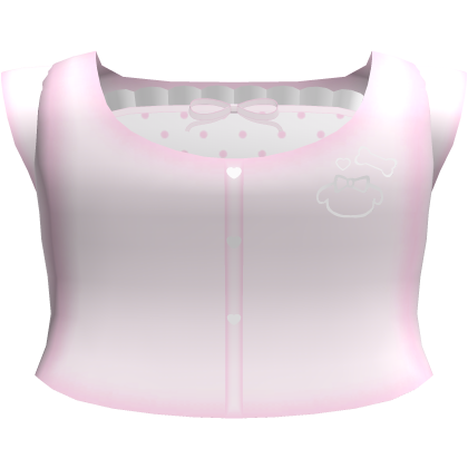 ♡: Cutesy Pink Puppy Shirt W White Under Shirt