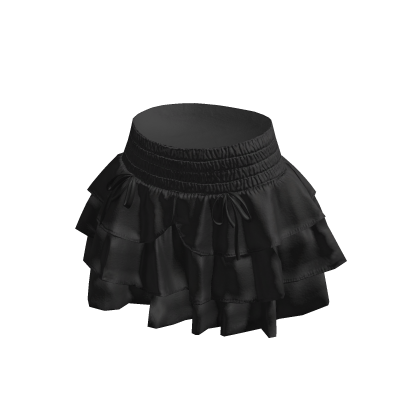 Black Layered Ruffle Skirt thumbnail