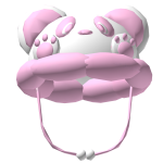 ♡ : Cute Fluffy Pink Panda Bonnet