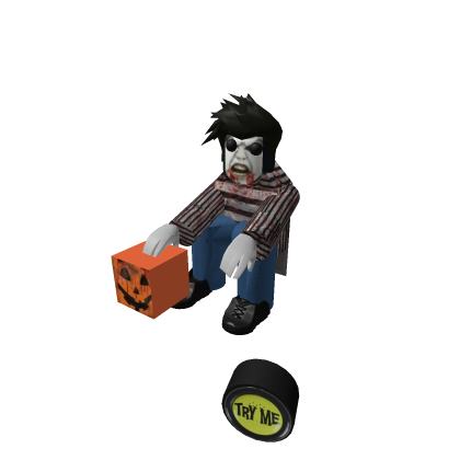 Party city jumping zombie boy
