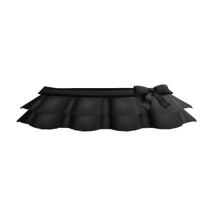 Black Gothic Bow Mini Skirt
