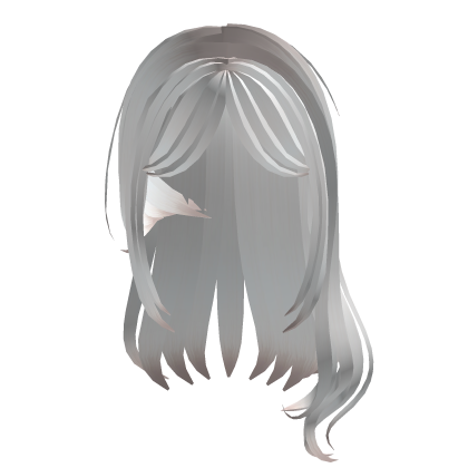 White Side Swept Girl Hair Roblox item
