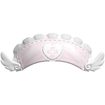 ♡ ┊ angel nurse hat in pink