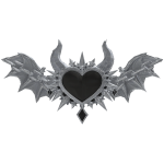 Obsidian Devil Heart