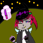Flamey the demon wolf fan club