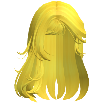 Emo Long Messy Hair w/ Side Bangs (Yellow)
