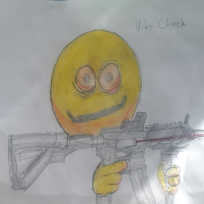 Cursed emoji with hk-419 Roblox decal
