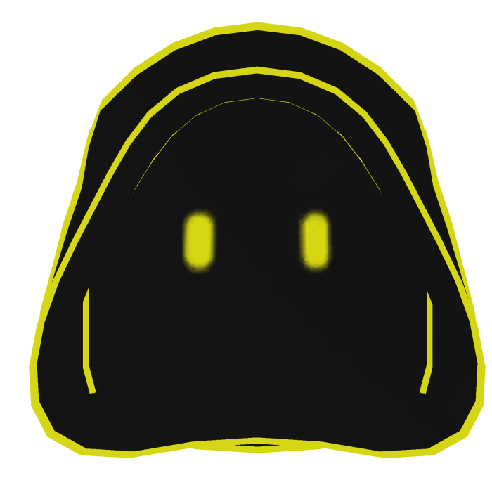 Yellow Masked Void Eyes Hoodie