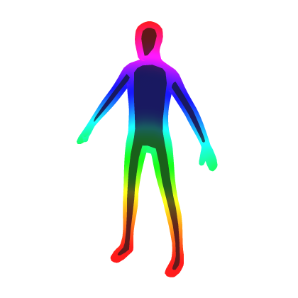 Rainbow Full-Body Outline Aura (+ Head)