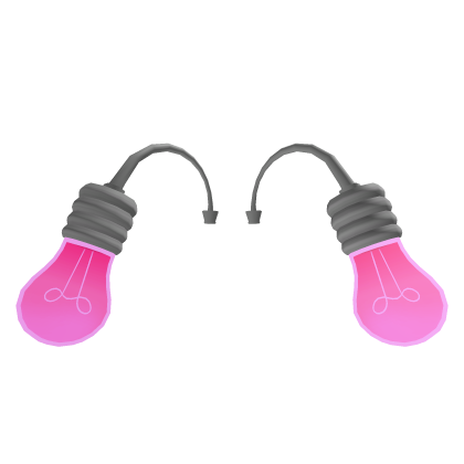 Hot pink & grey LightBulb / bulb antennae