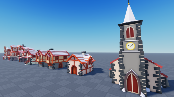 Stylized Winter Village Pack (Low Poly) ❄️ preview 2