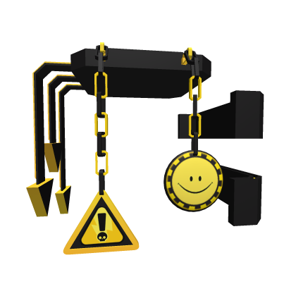 Yellow Smiley Caution Shoulder Left