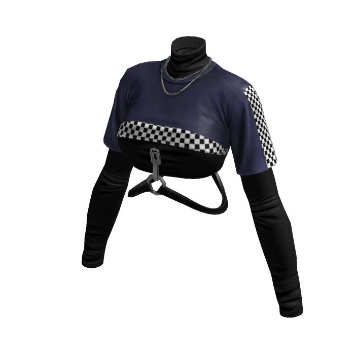 Red Rider Harajuku Shirt (Dark Blue Black)