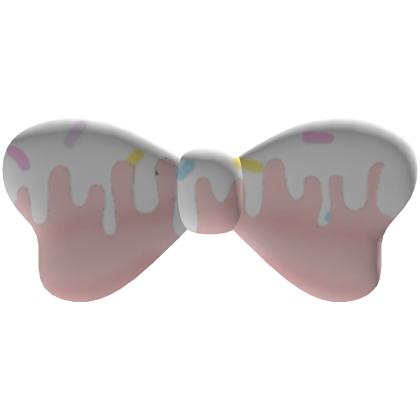 ˚. ♡ cutesy frosted pink bow with sprinkles Roblox item