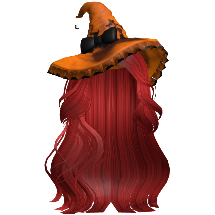 Halloween Side Swept Witch Hair (Red)