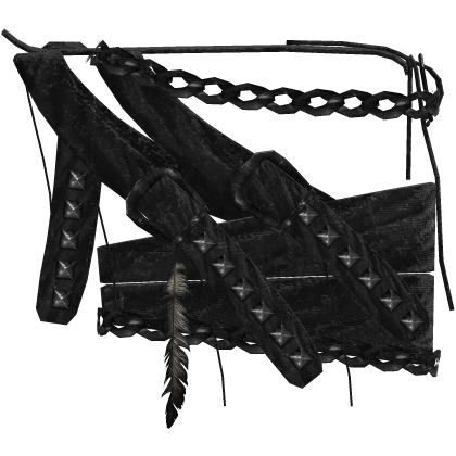 left vkei esoteric shoulder wrapped dune cloth
