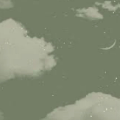 clouds sage green sky aesthetic preppy moon soft Roblox decal