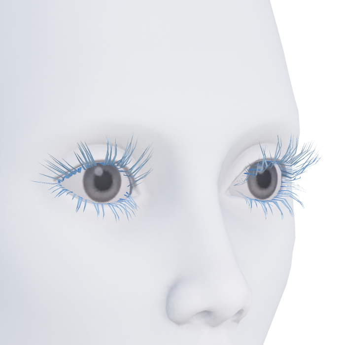 Light Blue Eyelashes