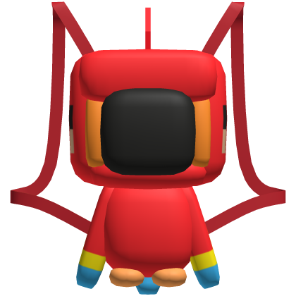 Red Parrot Pixel Plushie Backpack [1.0]