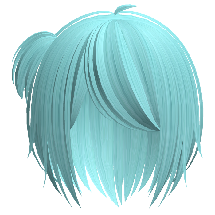 pastel blue messy cutecore vkei moe short hair