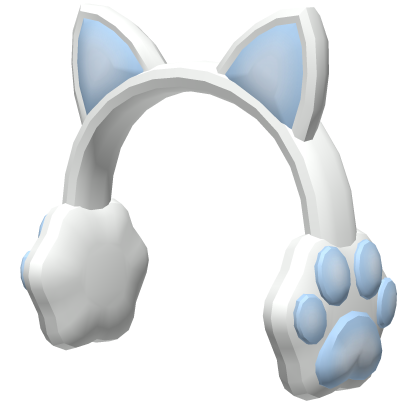 Blue Kawaii Cat Earmuffs