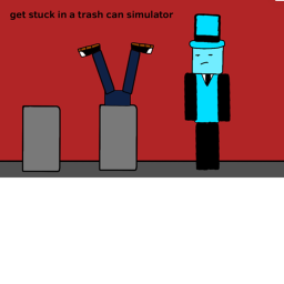 Get stuck in trashcans game