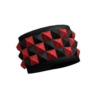 Left Scene Studded Bracelets (Red & Black)