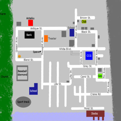 Harlem Horror paper map Roblox decal